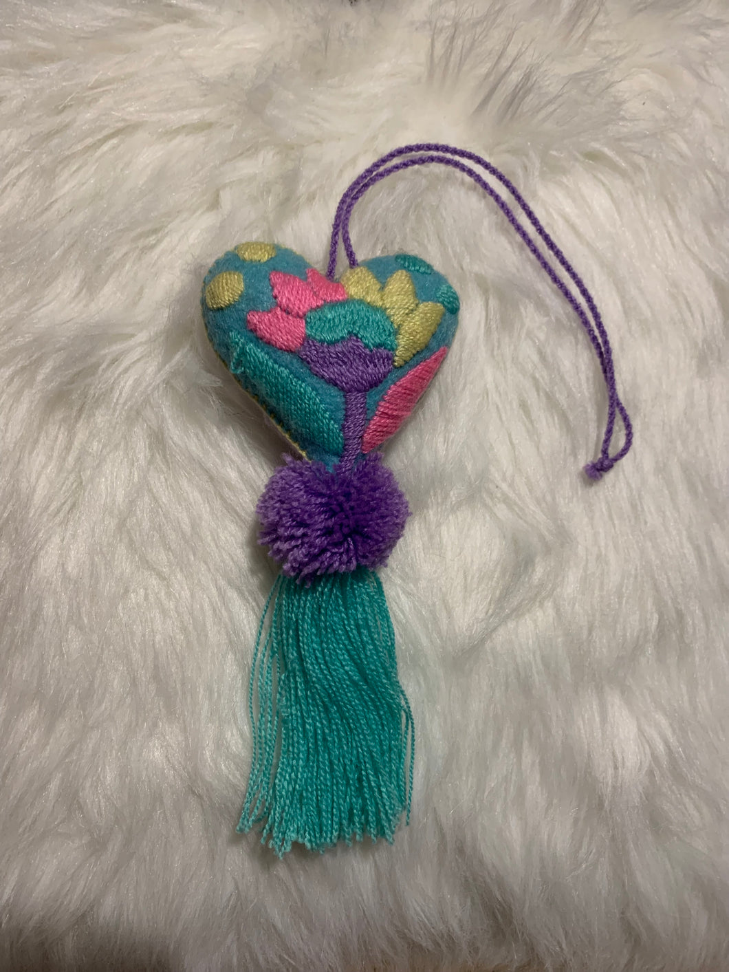 Mexican Heart Pom Tassel