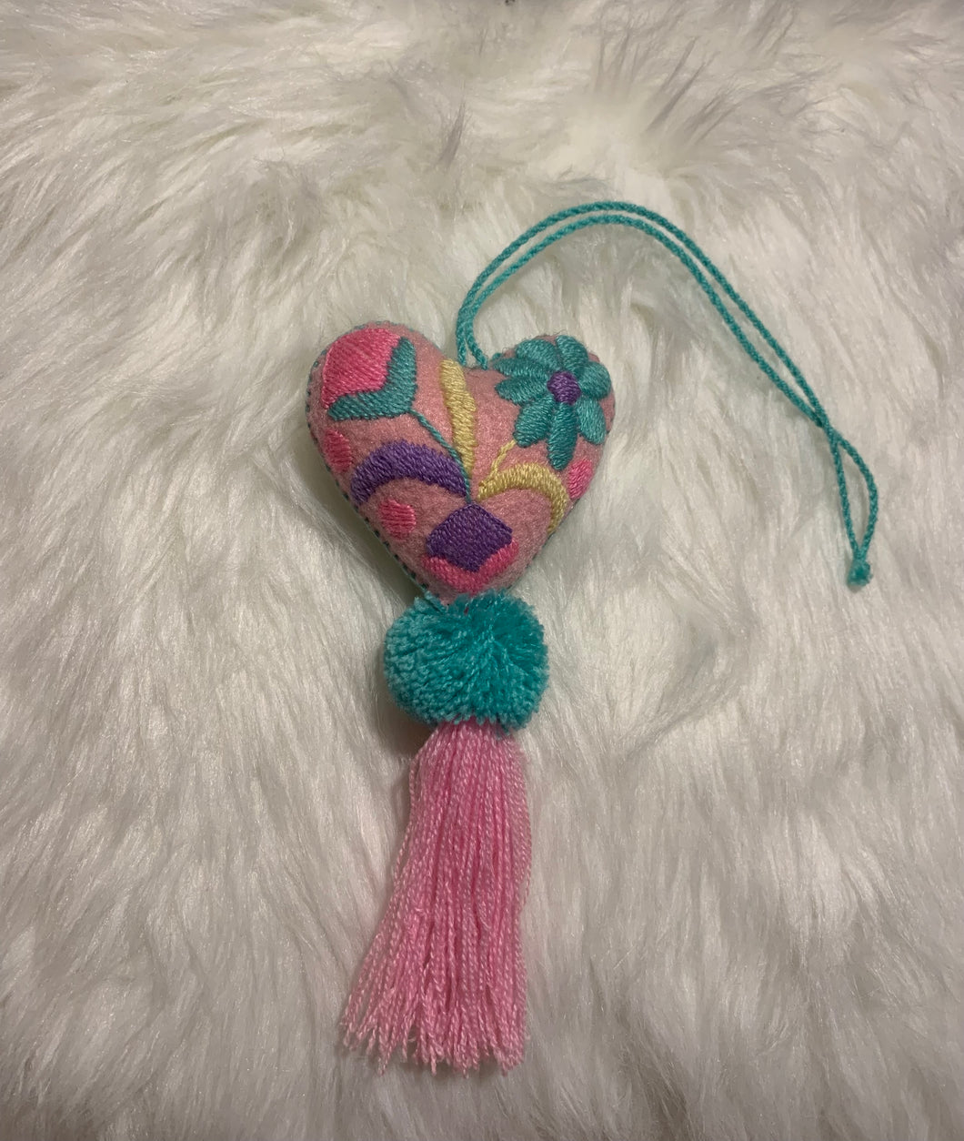 Mexican Heart Pom Tassel