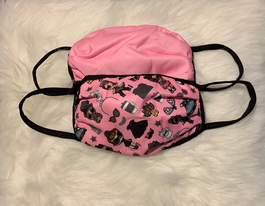 Kids L.O.L Surprise Mask 2PK