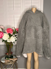 Load image into Gallery viewer, Oversized Wearable Sherpa Blanket With Hood
