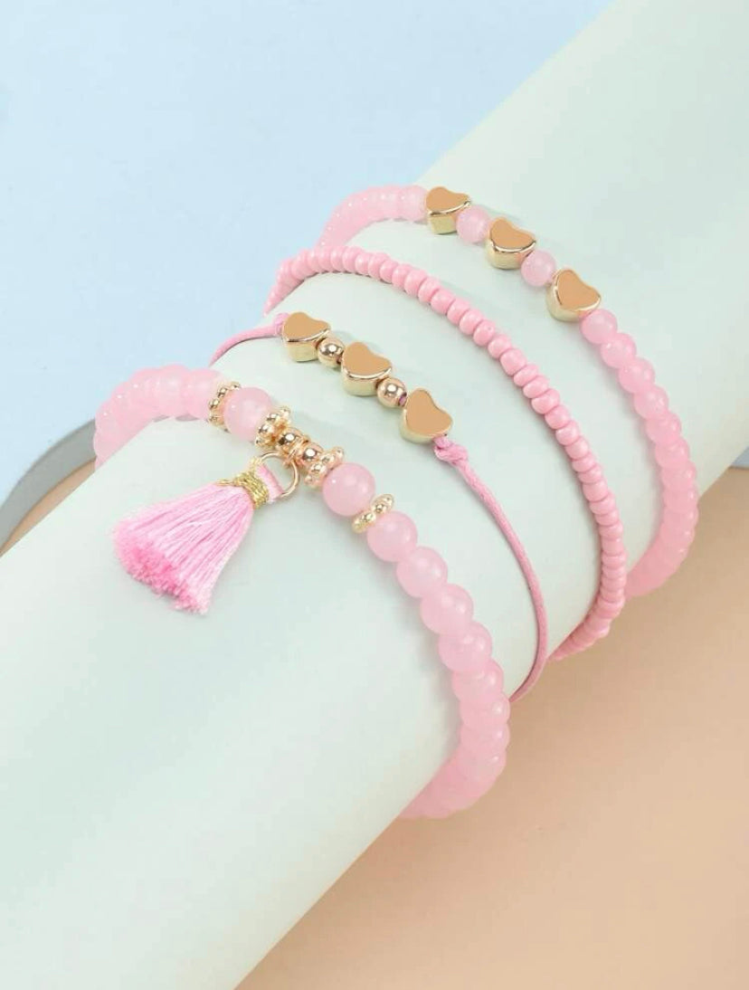 4 in 1 Charm Bracelet Set