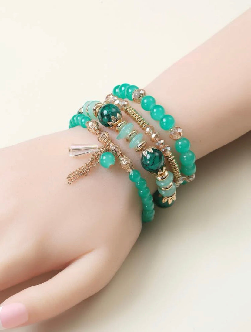 4 in 1 Charm Bracelet Set