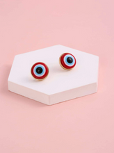 Load image into Gallery viewer, Red Eye Pair Of  Earrings
