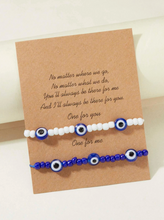 Load image into Gallery viewer, Friendship Evil Eye Decor Beaded Bracelet
