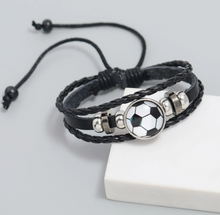 Load image into Gallery viewer, Men&#39;s Soccer Decor Layered Bracelet
