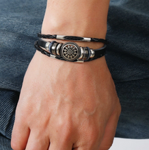 Load image into Gallery viewer, Men&#39;s Pointed Shield Layered Bracelet
