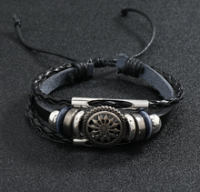 Load image into Gallery viewer, Men&#39;s Pointed Shield Layered Bracelet
