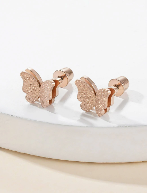 Butterfly Design Stud Earrings