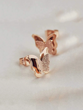 Load image into Gallery viewer, Butterfly Design Stud Earrings
