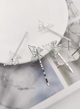 Load image into Gallery viewer, 4 Piece Butterfly Bobby Pin Set
