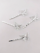 Load image into Gallery viewer, 4 Piece Butterfly Bobby Pin Set
